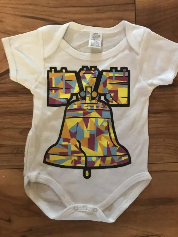 Baby Liberty Bell Onesie (White)