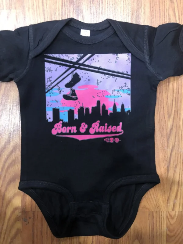 Baby Born & Raised Onesie (Sunset)