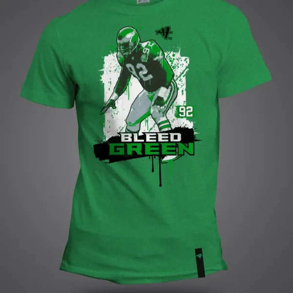 Bleed Green Brian Dawkins Kelly Green Shirt