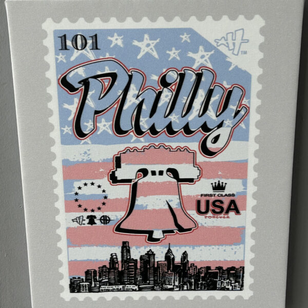 Philly Stamp Canvas (14" by 11")