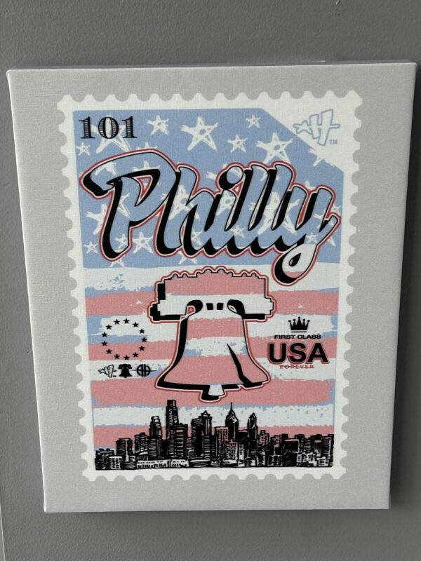 Philly Stamp Canvas (14" by 11")