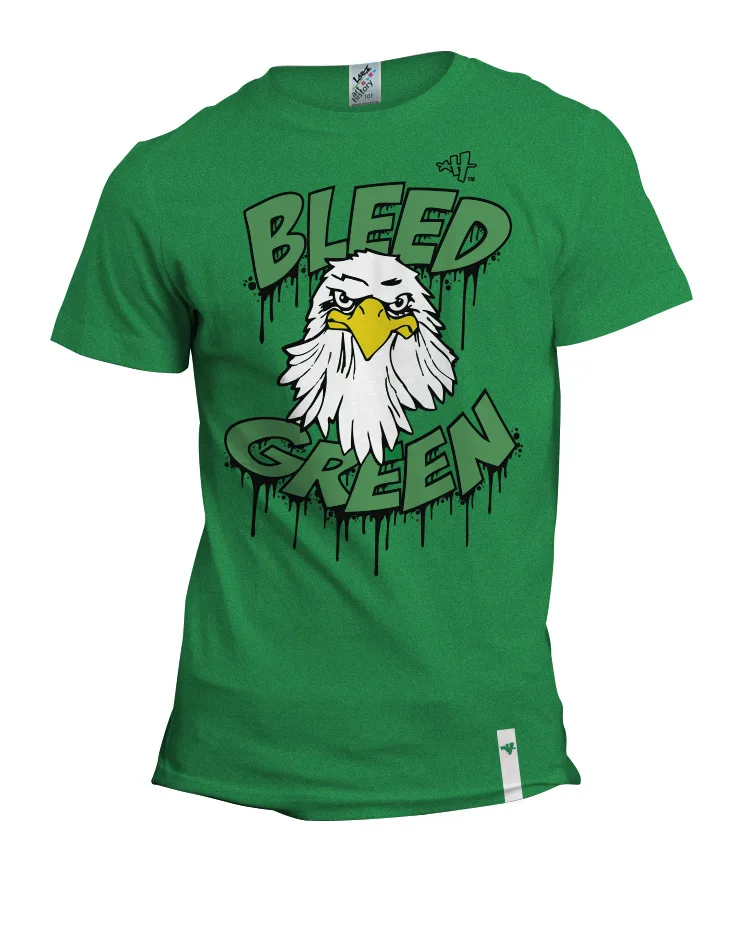 Kids/Toddler Bleed Green Swoop Shirt (Green)