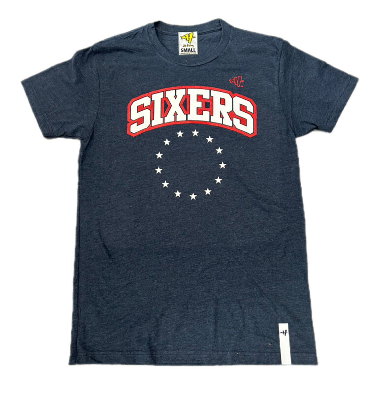 Sixers Playoff 2024 Shirt (Navy Blue) | Art History 101 Clothing